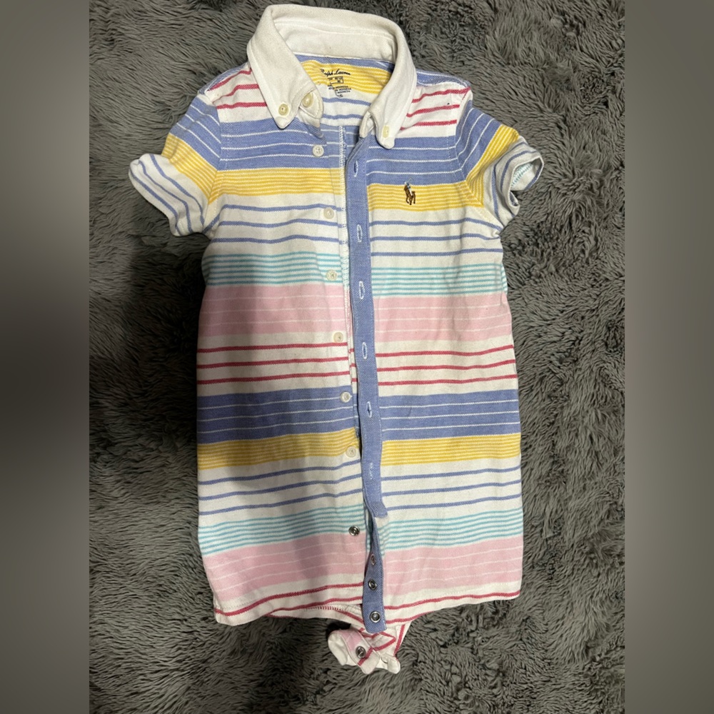 12 month multicolor one piece